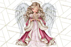 Christian Christmas Angel Clipart PNG Product Image 4