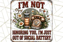Rustic Sarcastic Quotes PNG | Vintage Funny Signs Clipart Product Image 4