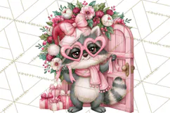 Funny Christmas Raccoon Clipart, Sassy Holiday PNG Design Product Image 4