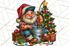 Christmas Fishing Clipart PNG Product Image 4