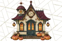 Vintage Halloween Places PNG, Halloween Magic Clipart Product Image 4