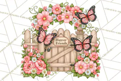 Friendship Butterfly Clipart PNG | Inspirational Quotes Product Image 4