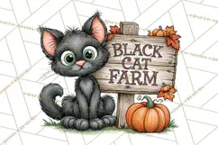Halloween Farmhouse Buildings Clipart, Halloween Farmhouse Product Image 4