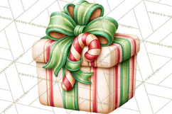 Candy Cane Lane Vintage Christmas Accents Clipart Product Image 4