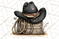 Western Cowboy Kitchen Decor Clipart, Rustic Ranch Png Product Image 3