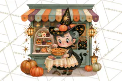 Vintage Halloween Scenes PNG, Halloween Magic Clipart Product Image 4