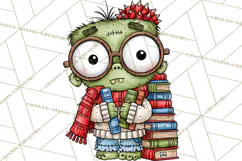 Zombie Hollow Cute Zombie Halloween Clipart PNG Product Image 4