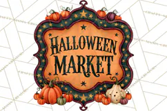 Vintage Halloween Signs PNG, Vintage Halloween Magic Clipart Product Image 5