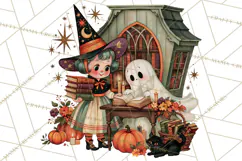 Vintage Halloween Scenes PNG, Halloween Magic Clipart Product Image 5