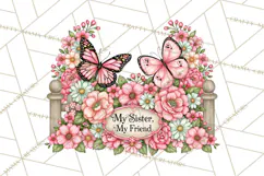 Friendship Butterfly Clipart PNG | Inspirational Quotes Product Image 5
