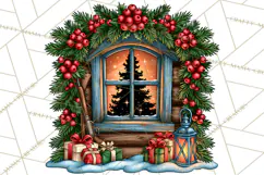 Christmas Hunting Clipart Santa Deer PNG Product Image 2