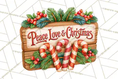 Candy Cane Lane Vintage Christmas Quote Signs Product Image 2