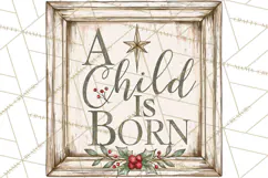 Christian Farmhouse Christmas Signs PNG Product Image 5