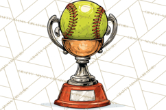Softball Mom PNG, Softball Clipart, Softball Mama Designs Product Image 4