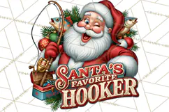 Christmas Fishing Clipart PNG Product Image 5