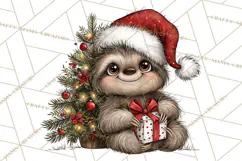 Jungle Christmas Clipart, Christmas Jungle Animals PNG Product Image 5