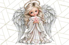 Christian Christmas Angel Clipart PNG Product Image 2