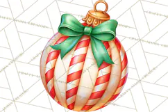 Candy Cane Lane Vintage Christmas Accents Clipart Product Image 2