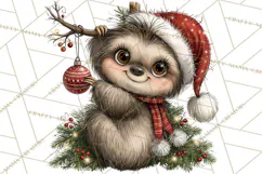 Jungle Christmas Clipart, Christmas Jungle Animals PNG Product Image 2