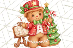 Gingerbread Jamboree Christmas Clipart Product Image 2