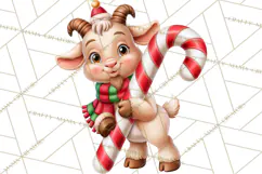 Candy Cane Lane Vintage Christmas Characters Clipart Product Image 2