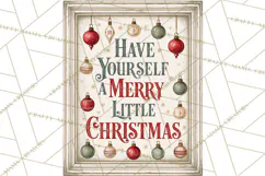 Christian Farmhouse Christmas Signs PNG Product Image 2