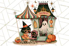 Vintage Halloween Scenes PNG, Halloween Magic Clipart Product Image 2
