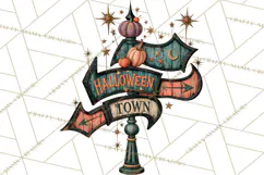 Vintage Halloween Signs PNG, Vintage Halloween Magic Clipart Product Image 3