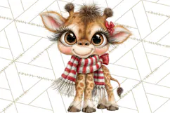 Peppermint Pals Christmas Animal Clipart PNG, Cute Candy Product Image 3