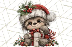 Jungle Christmas Clipart, Christmas Jungle Animals PNG Product Image 3