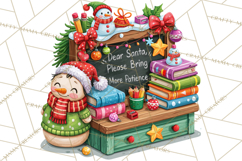Christmas Teacher Chalkboard Quote PNG Product Image 3