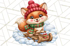 Let It Snow Christmas Winter Clipart PNG Product Image 3