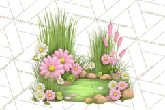 Whimsical Country Club Golf Clipart Argyle PNG Product Image 2