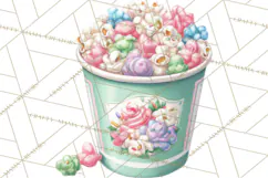Cute Birthday Party Clipart PNG | Birthday Cake Graphics Product Image 2