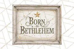 Christian Farmhouse Christmas Signs PNG Product Image 3