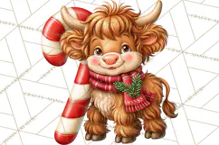 Candy Cane Lane Vintage Christmas Characters Clipart Product Image 3