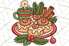 Cozy Christmas Clipart PNG, Cute Holiday Christmas Designs Product Image 2