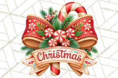 Candy Cane Lane Vintage Christmas Accents Clipart Product Image 4