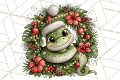 Jungle Christmas Clipart, Christmas Jungle Animals PNG Product Image 4