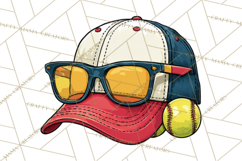 Softball Mom PNG, Softball Clipart, Softball Mama Designs Product Image 3