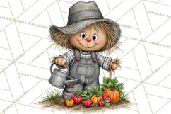 Halloween Farmhouse Monsters Clipart, Cute Halloween Farm Product Image 4