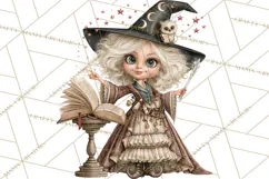 Enchanted Witch Market PNG Watercolor Clipart Product Image 3