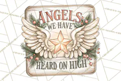 Religious Christmas Sign Clipart PNG | Nativity Designs Product Image 4