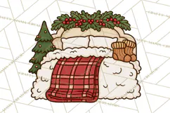 Cozy Christmas Clipart PNG, Cute Holiday Christmas Designs Product Image 3