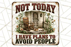 Rustic Sarcastic Quotes PNG | Vintage Funny Signs Clipart Product Image 4