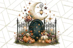 Vintage Halloween Places PNG, Halloween Magic Clipart Product Image 4