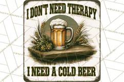 Vintage Man Cave Funny Clipart, Beer Png, Hunting, Bar Sign Product Image 4