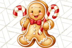 Gingerbread Jamboree Christmas Clipart Product Image 4