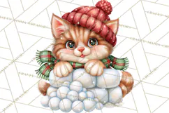 Let It Snow Christmas Winter Clipart PNG Product Image 4
