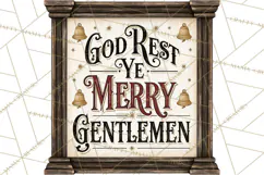 Christian Farmhouse Christmas Signs PNG Product Image 4